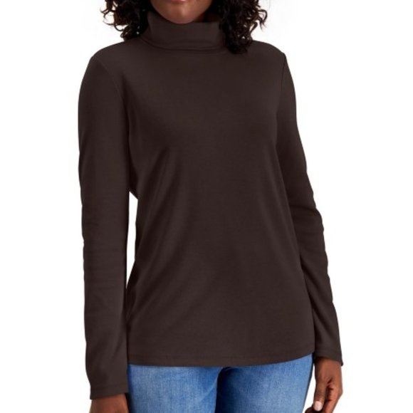Karen Scott Tops - Karen Scott Cotton Turtleneck Sweater - XXL